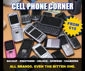 Cell phone corner: contacts backup, ringtones, unlock, screens, chargers. All brands, even the bitten one.
