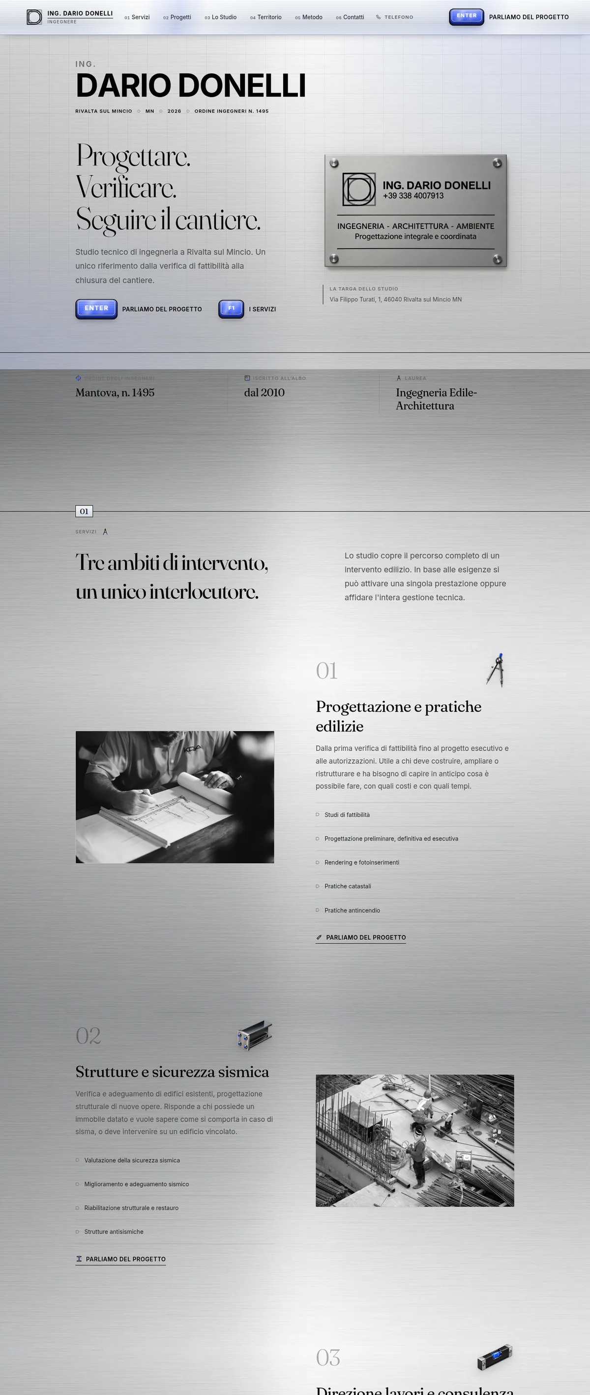 Home page di dariodonelli.vercel.app, pagina intera