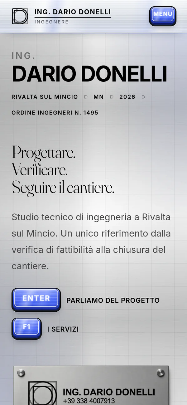 Home page di dariodonelli.vercel.app su smartphone